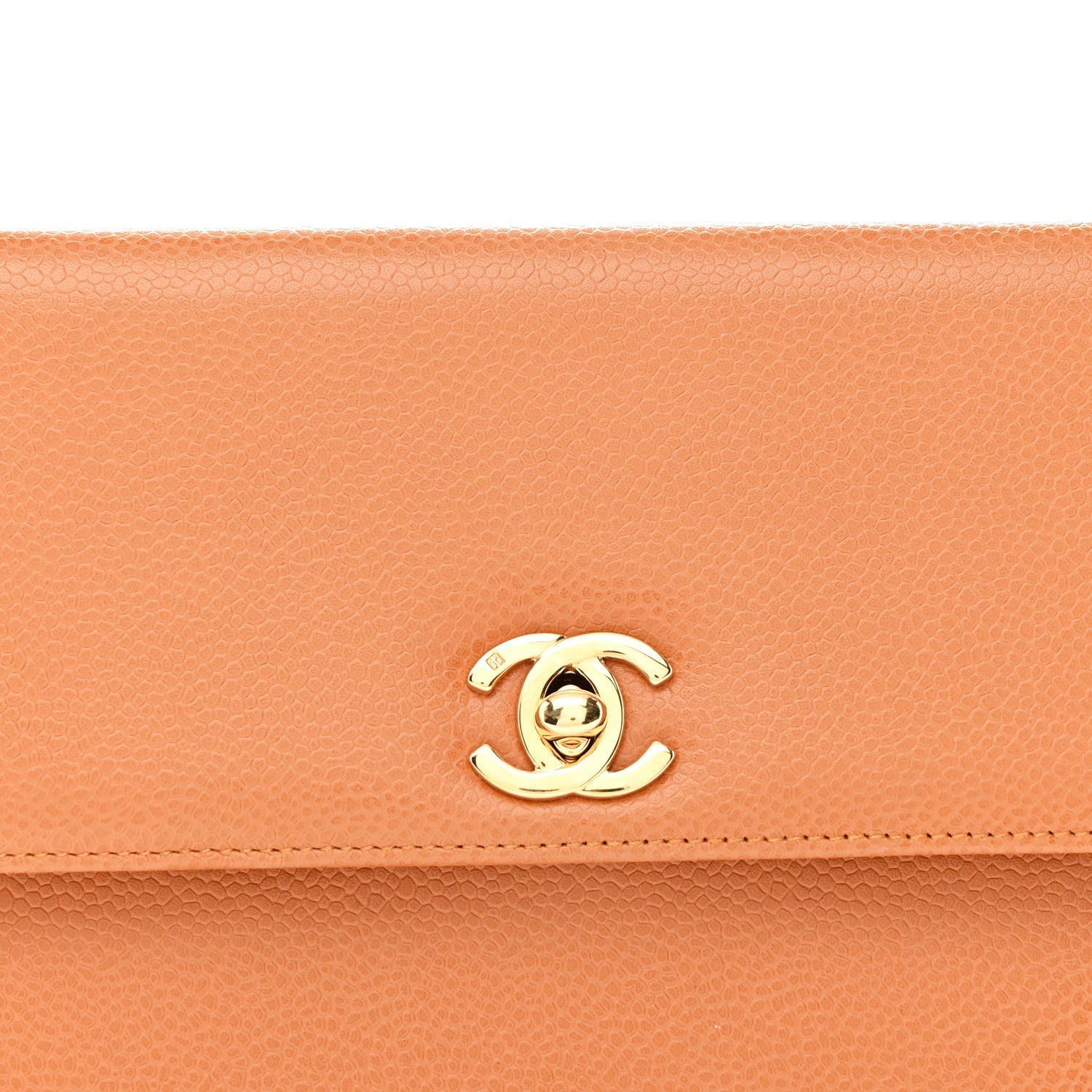 Chanel Caviar Top Handle Kelly Flap Brown