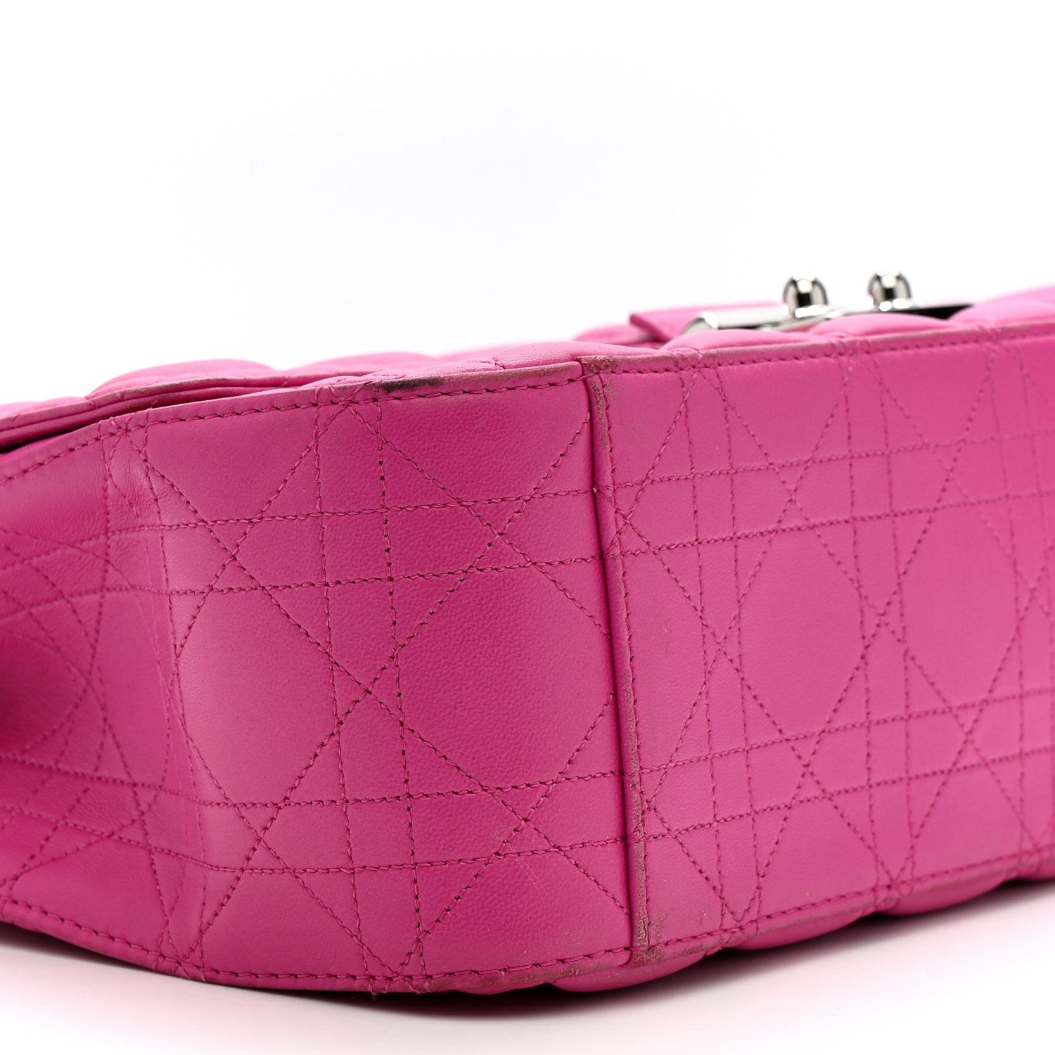 Christian Dior Lambskin Cannage Large Miss Dior Flap Sorbet