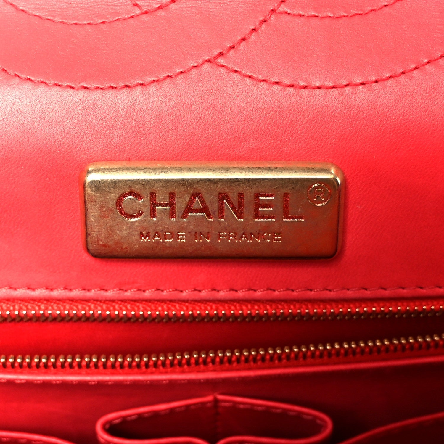 Chanel Alligator Jumbo Double Flap Red