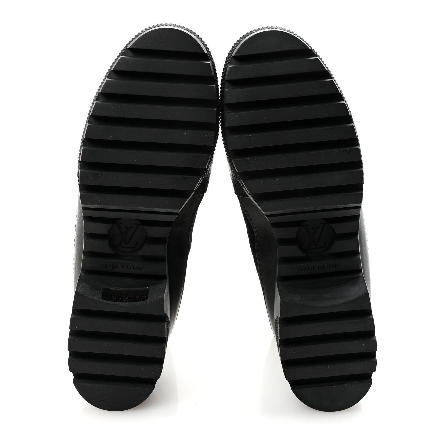 Louis Vuitton Suede Monogram Laureate Platform Desert Boots 37 Kaki Black