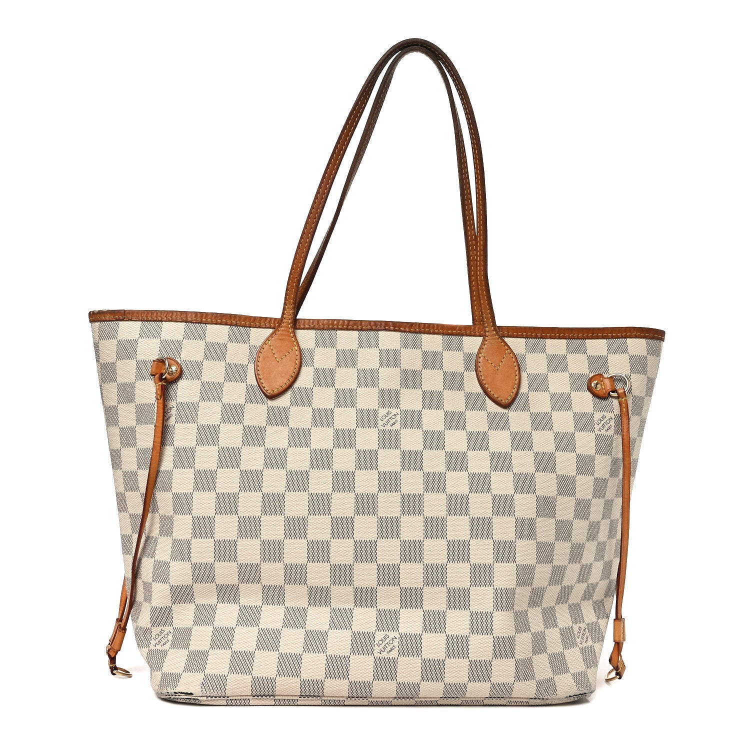 Louis Vuitton Damier Azur Neo Neverfull MM Rose Ballerine