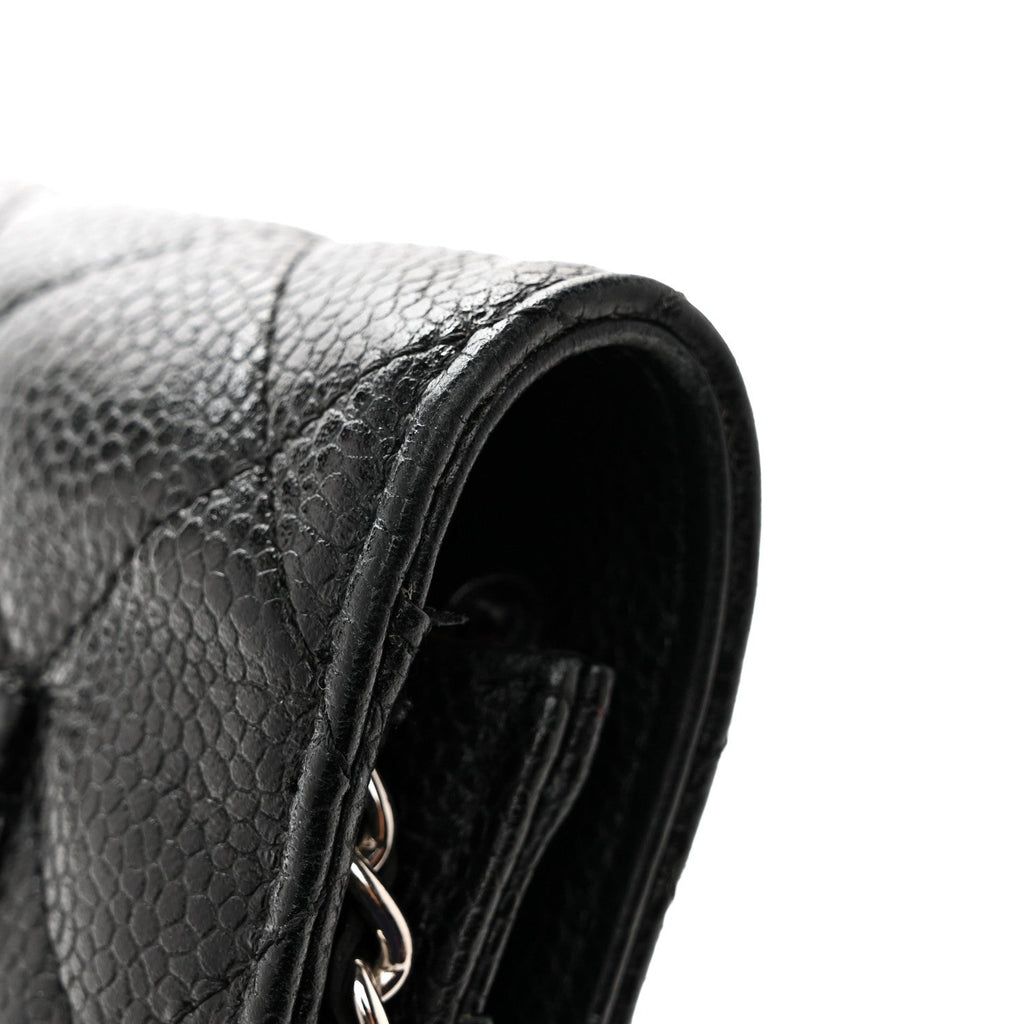 Chanel Caviar Quilted Wallet On Chain WOC Black