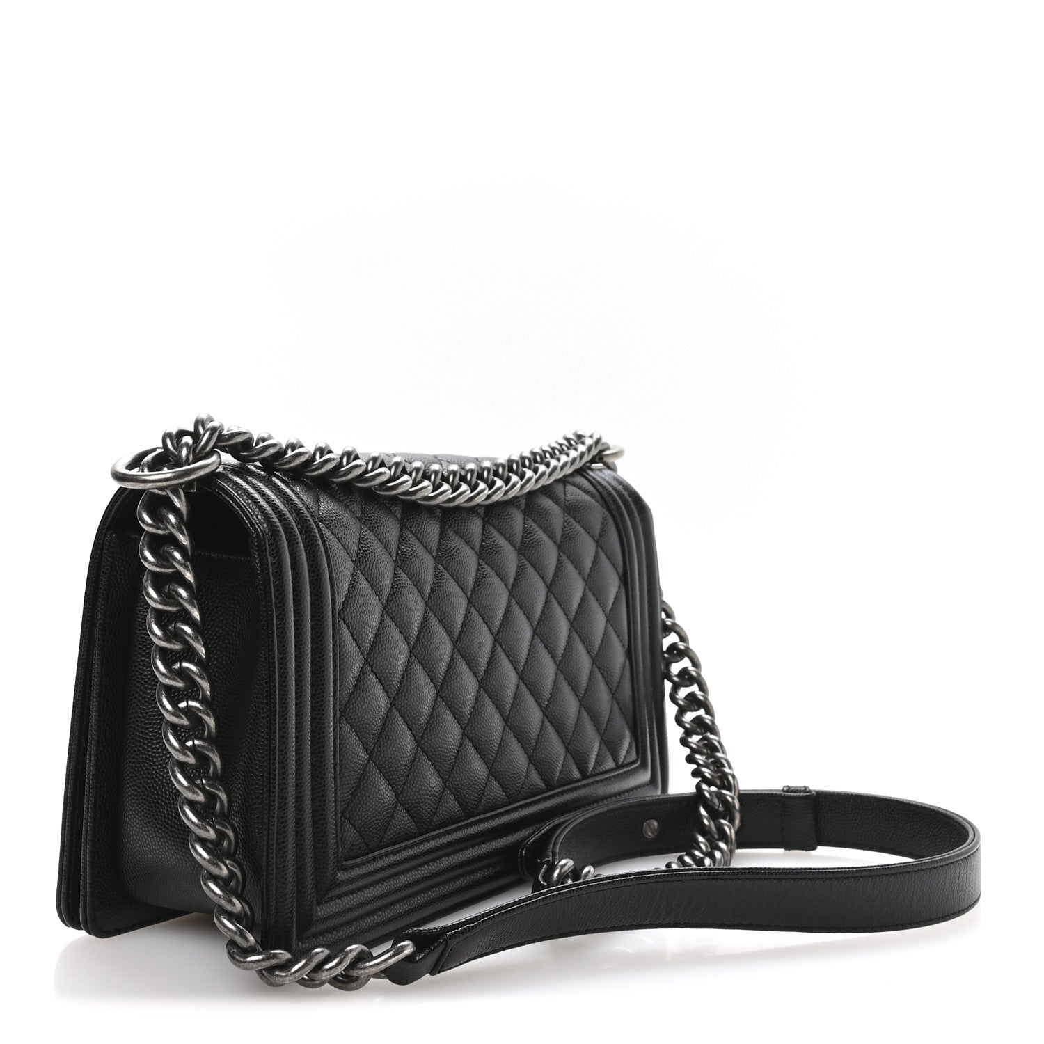 Chanel Caviar Quilted Medium Boy Flap Black