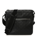 Gucci Guccissima Signature Small Messenger Bag Black