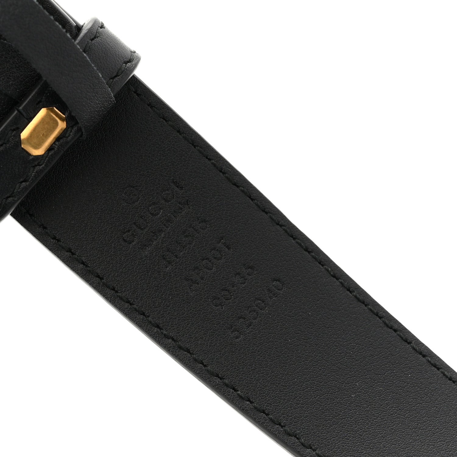 Gucci Calfskin Double G 30mm Belt 90 36 Black