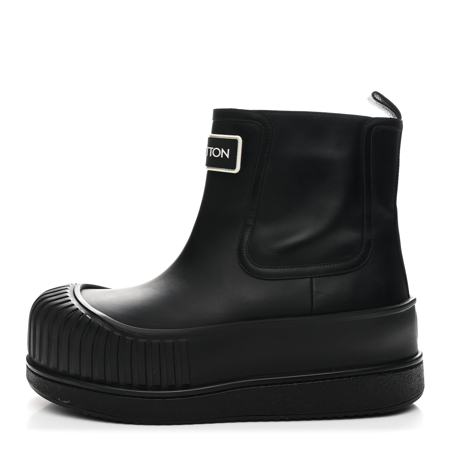 Louis Vuitton Calfskin Polar Flat Ankle Boots 41 Black