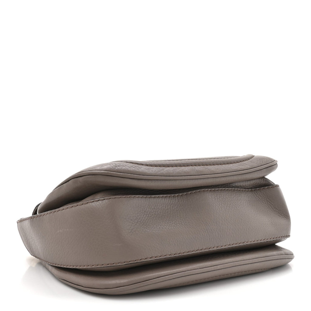 Gucci Calfskin Medium New Bamboo Top Handle Bag Mauve