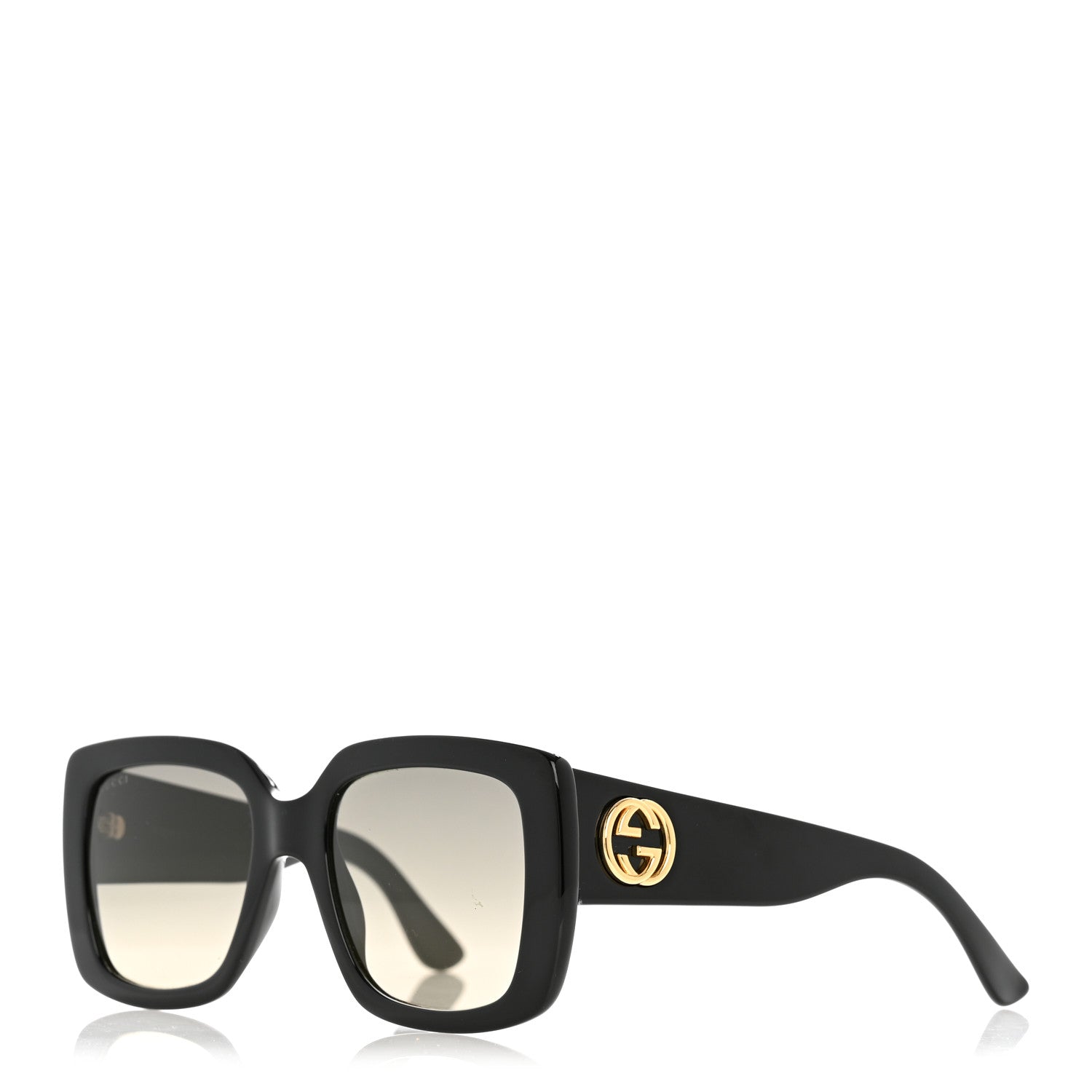 Gucci Acetate Square Frame Sunglasses GG0141S Black