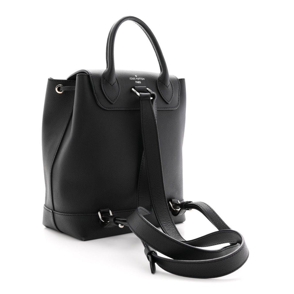 Louis Vuitton Calfskin Lockme Backpack Black