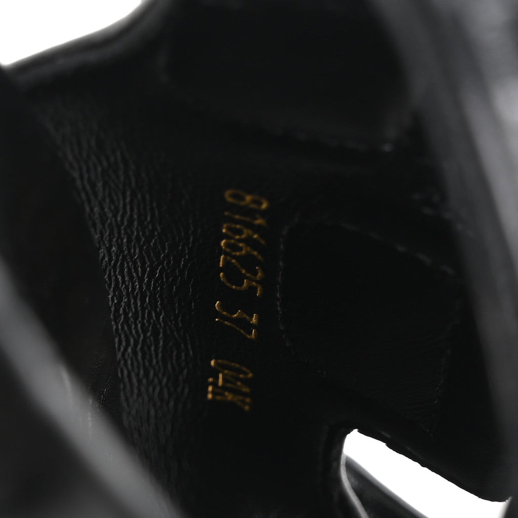 Gucci Guccissima GG Embossed Womens Sandals 37 Black