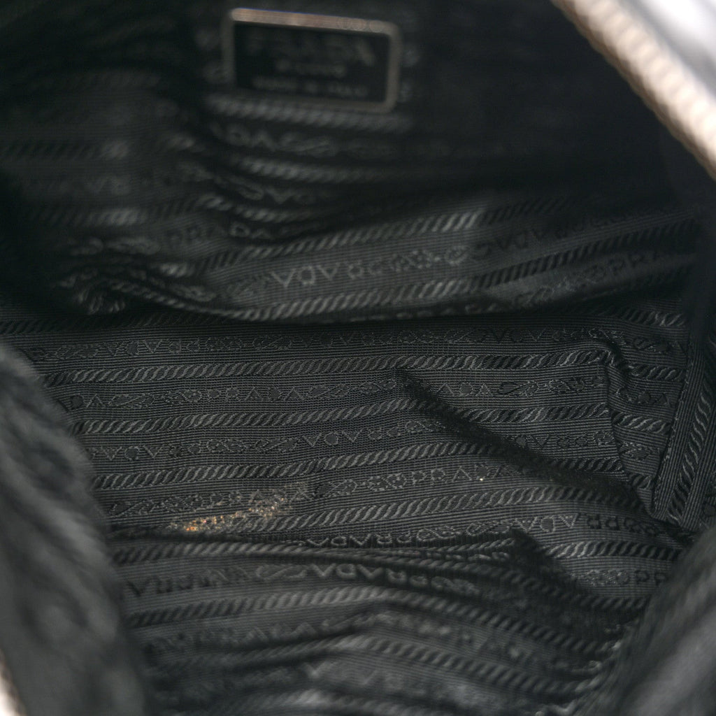 Prada Nylon Shoulder Bag  Black