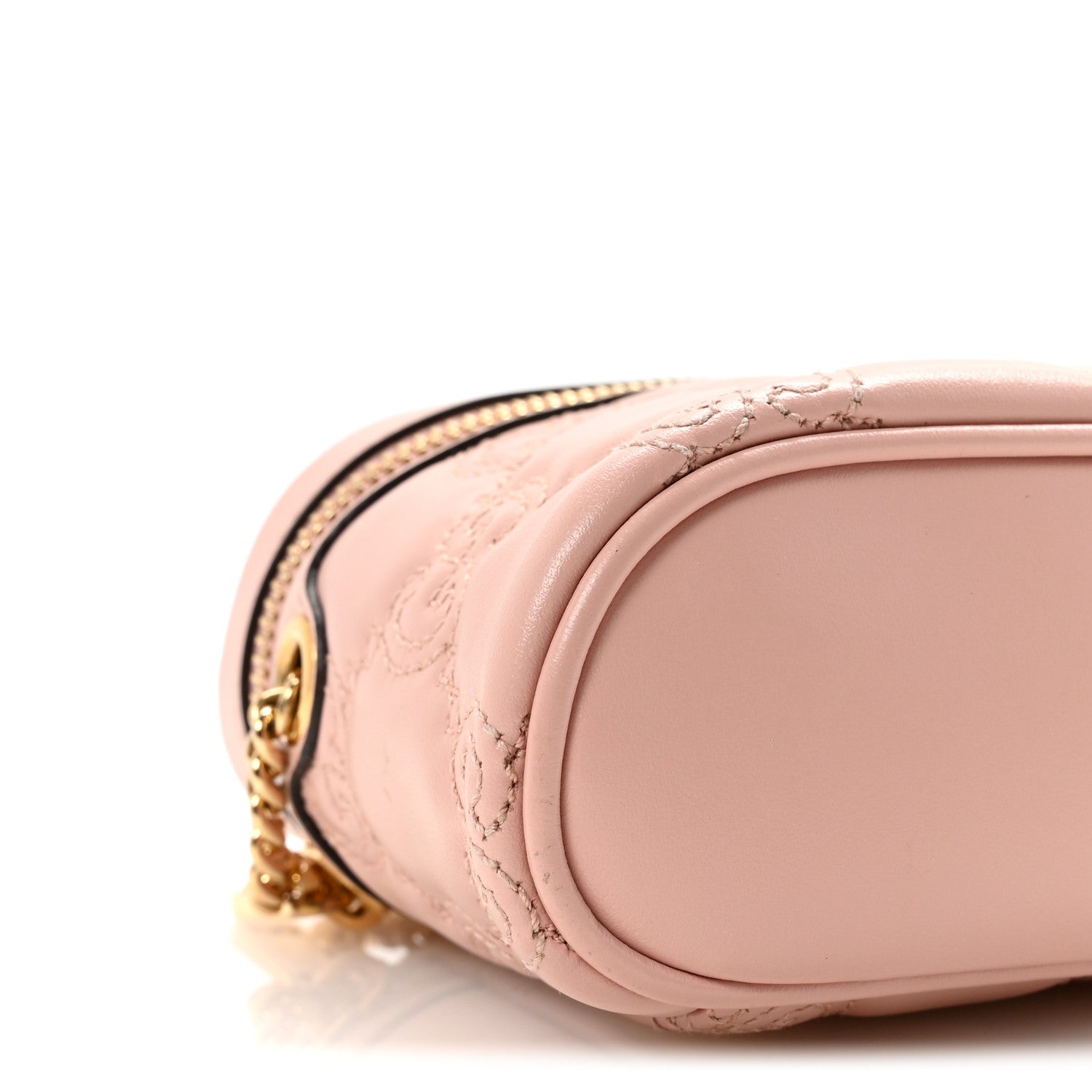 Gucci Calfskin GG Matelasse Mini Top Handle Bag Perfect Pink
