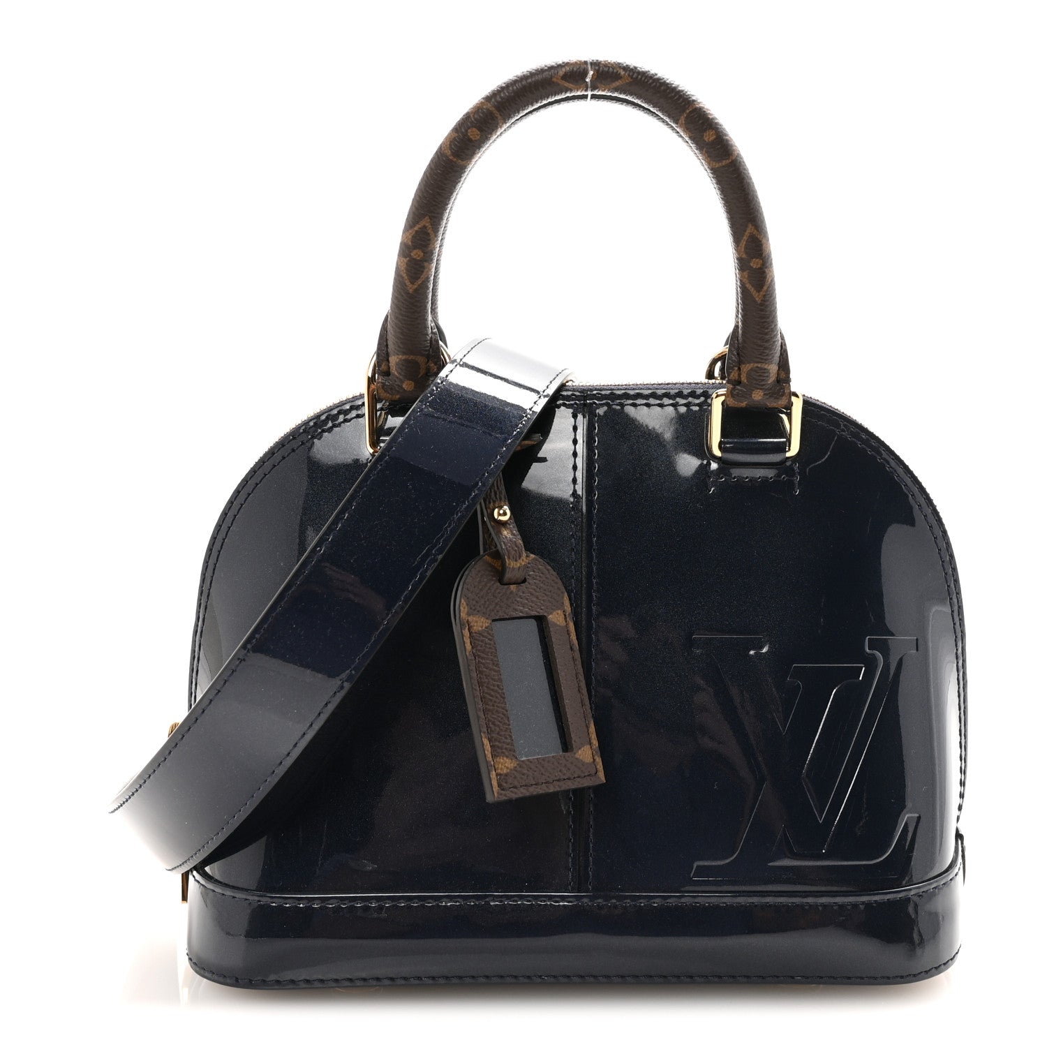 Louis Vuitton Patent Monogram Alma BB Marine