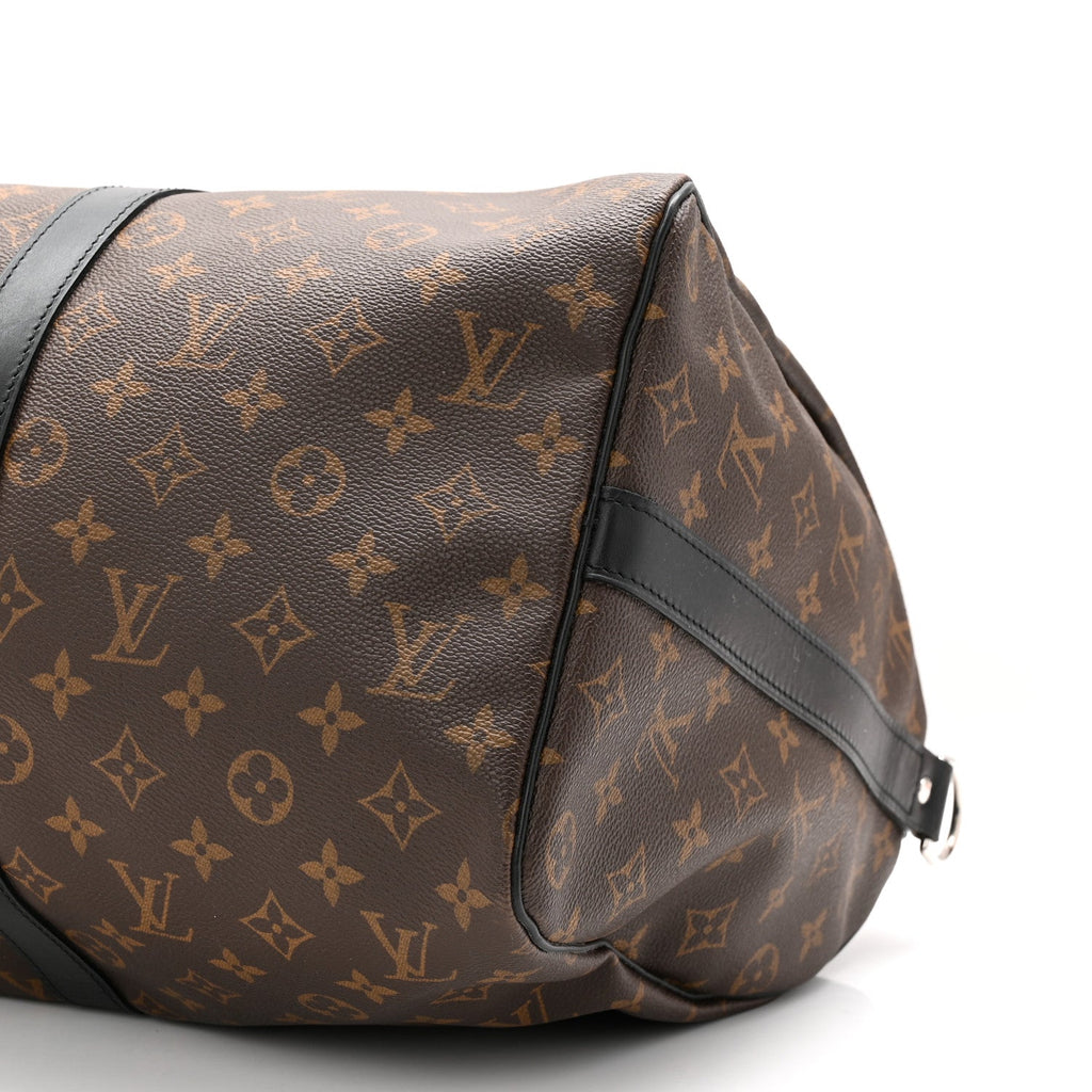 Louis Vuitton Monogram Macassar Keepall Bandouliere 45