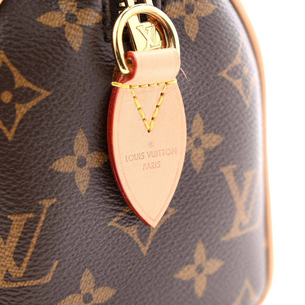 Louis Vuitton Monogram Speedy Bandouliere 20 Beige