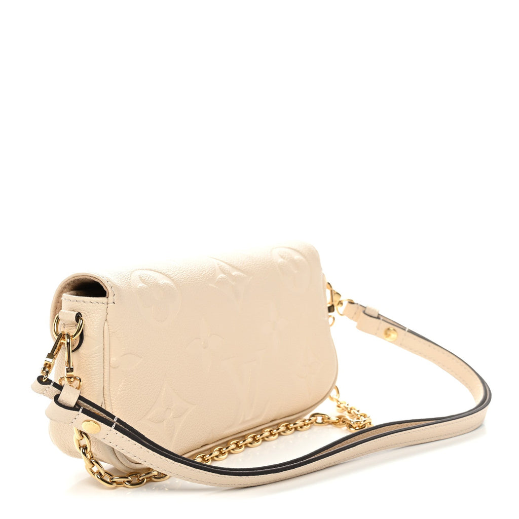 Louis Vuitton Empreinte Monogram Giant Ivy Wallet On Chain Cream