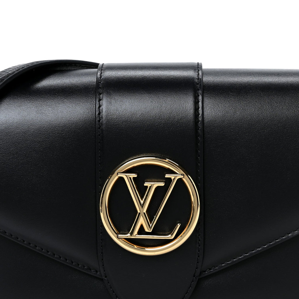 Louis Vuitton Smooth Calfskin LV Pont 9 Black