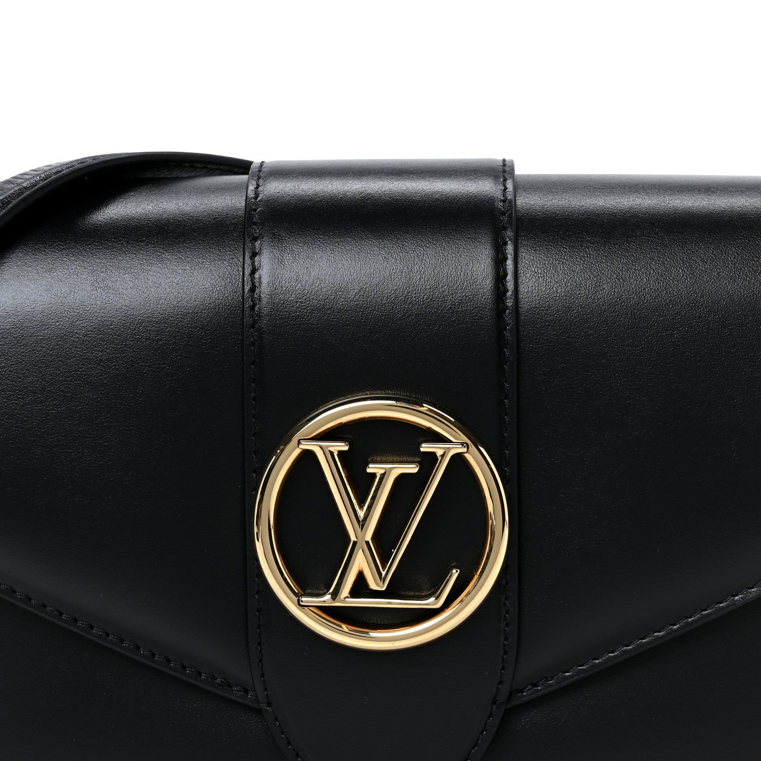 Louis Vuitton Smooth Calfskin LV Pont 9 Black