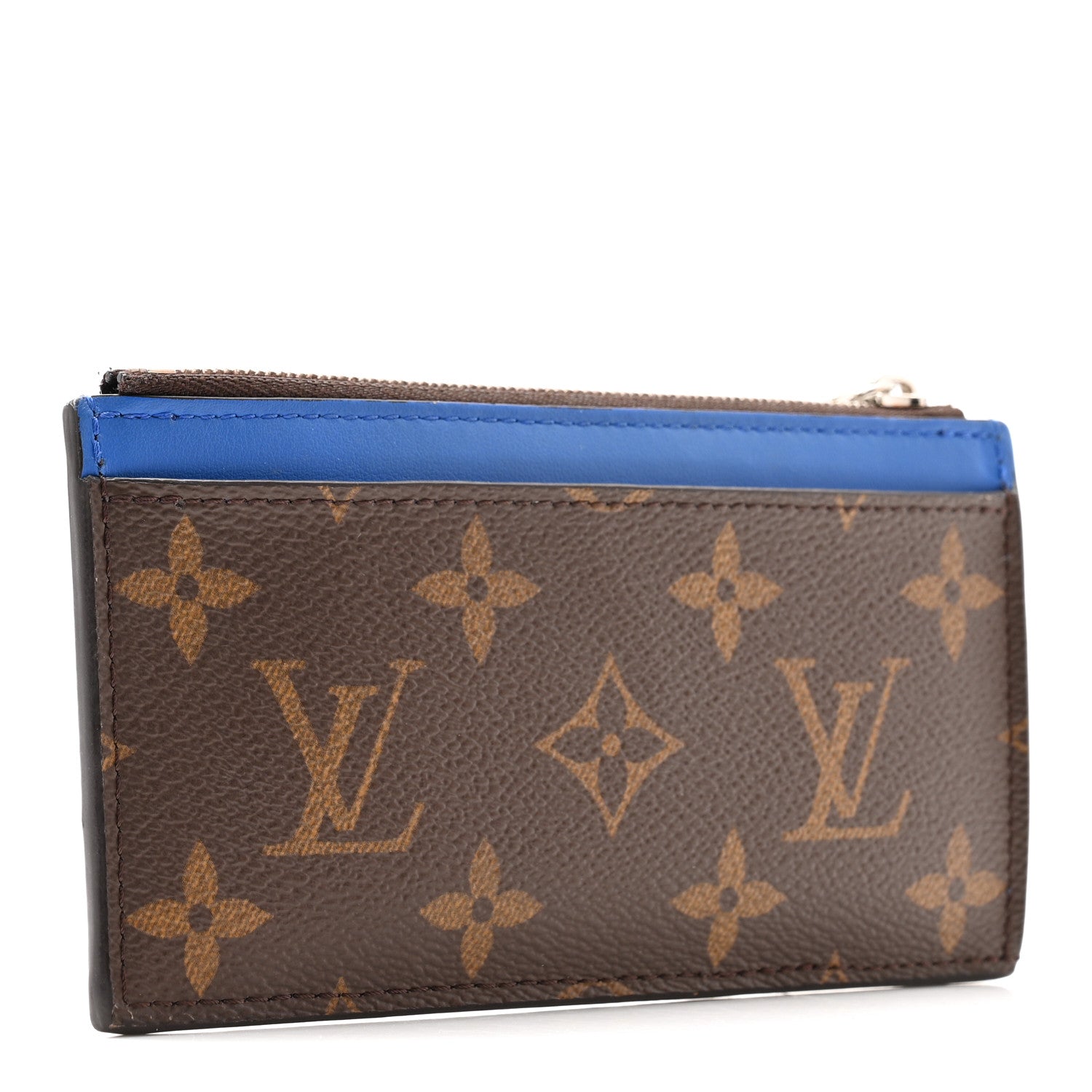 Louis Vuitton Monogram Calfskin Coin Card Holder Indigo Blue