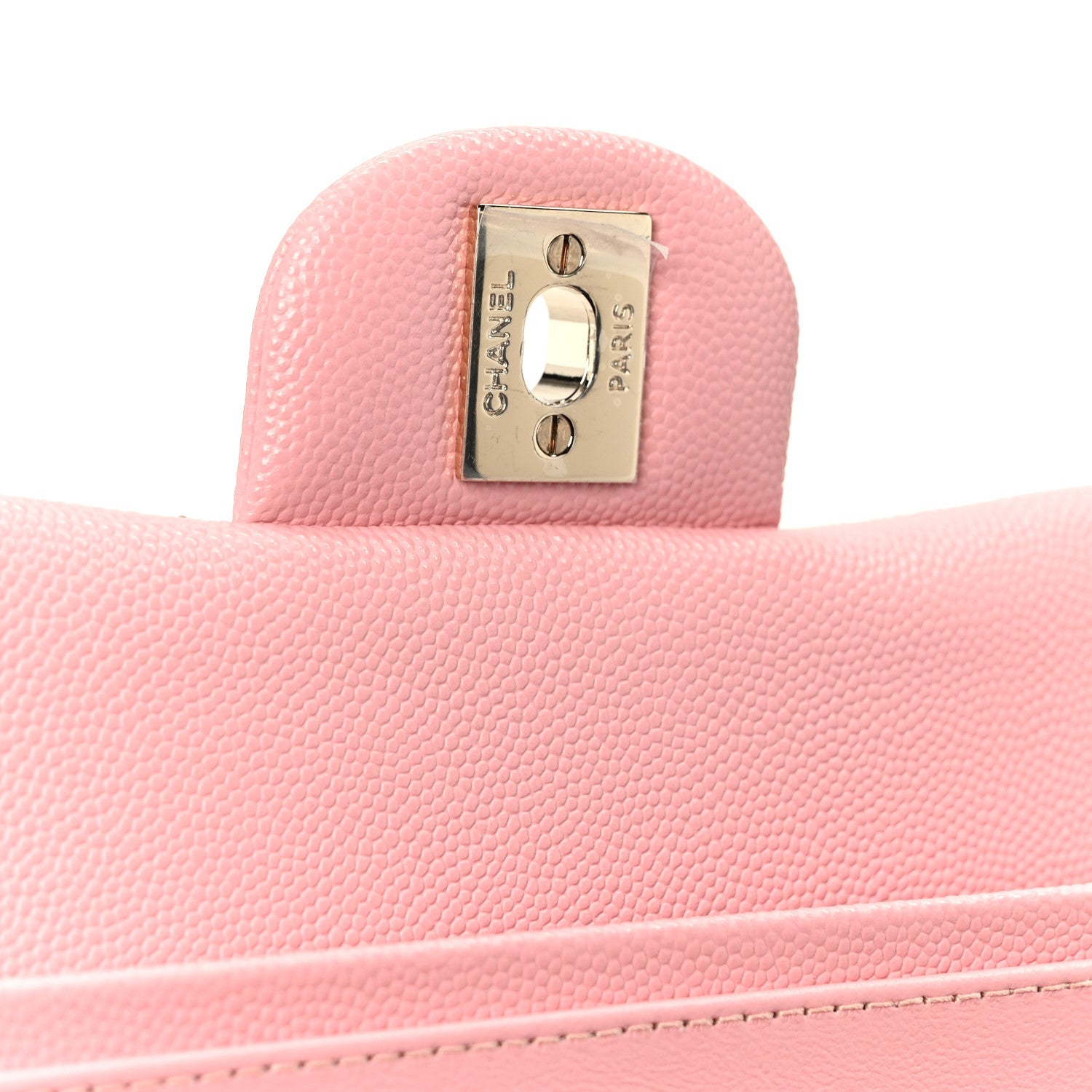 Chanel Caviar Quilted Medium Double Flap Light Pink