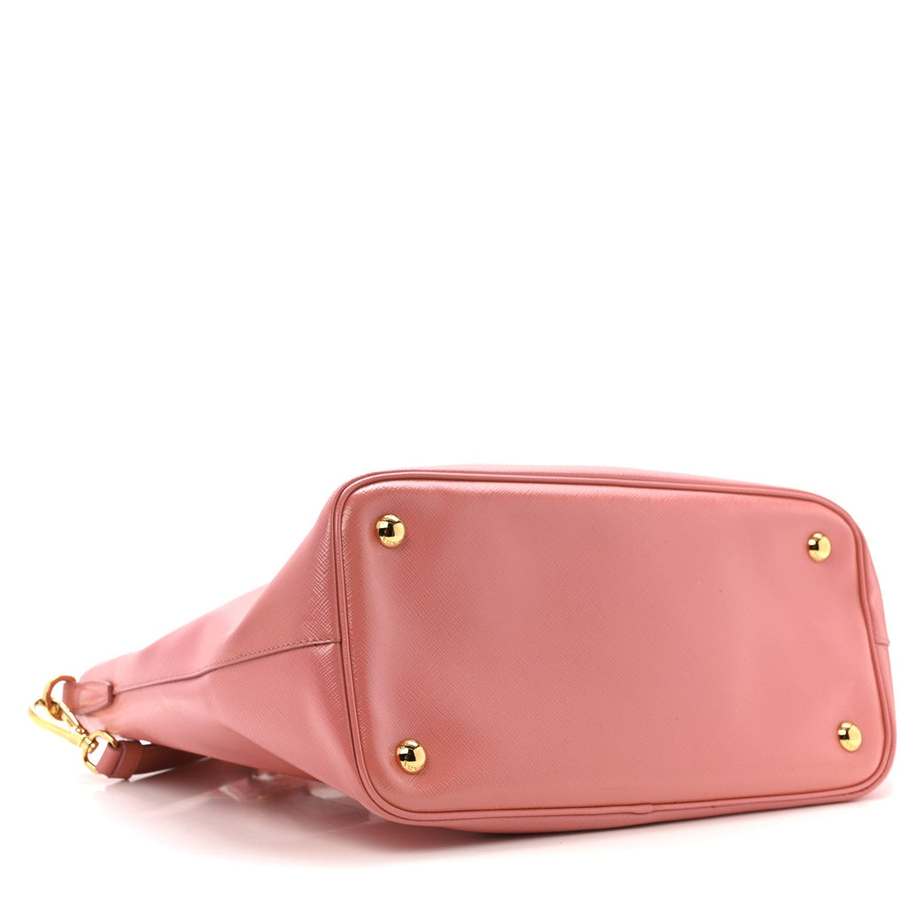 Prada Saffiano Vernice Galleria Shopping Tote Begonia