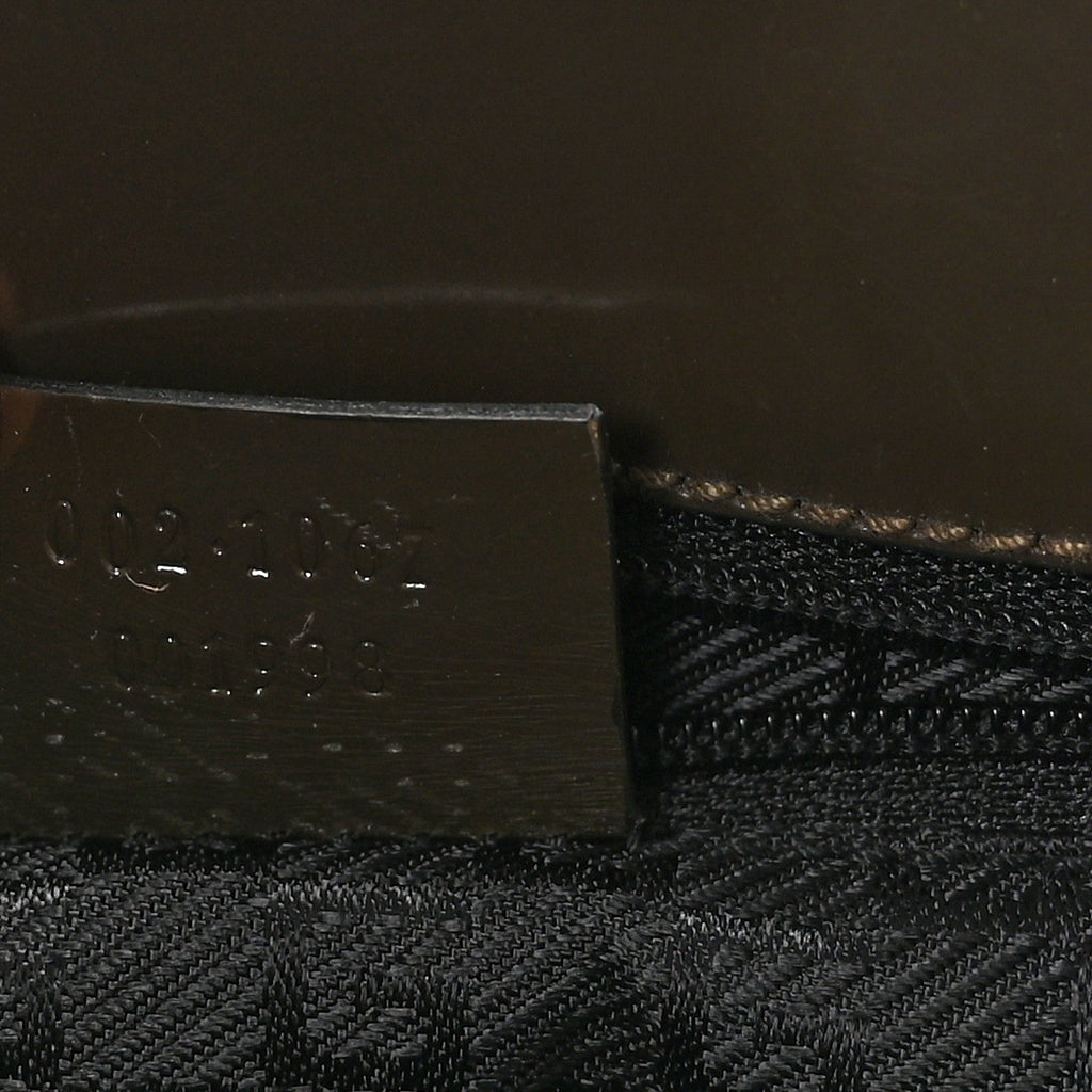 Gucci Patent Bardot Shoulder Bag Olive Green