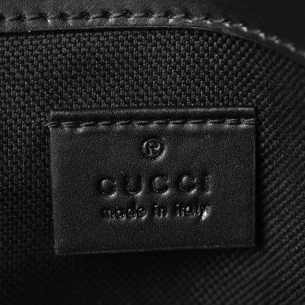 Gucci GG Supreme Monogram Web Slim Belt Bag Black Grey