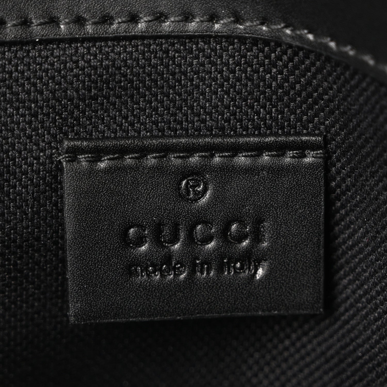 Gucci GG Supreme Monogram Web Slim Belt Bag Black Grey