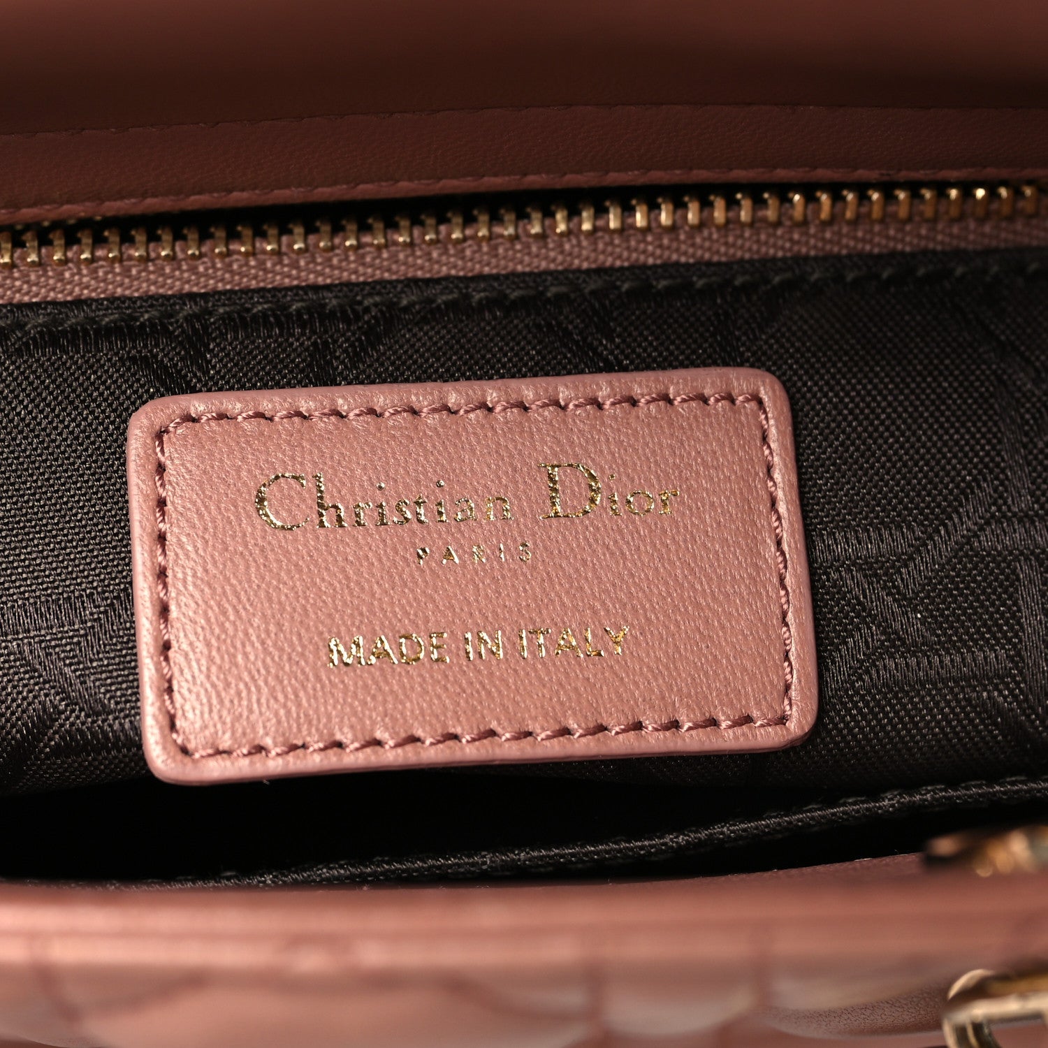 Christian Dior Lambskin Cannage Small My ABCDior Lady Dior Fard