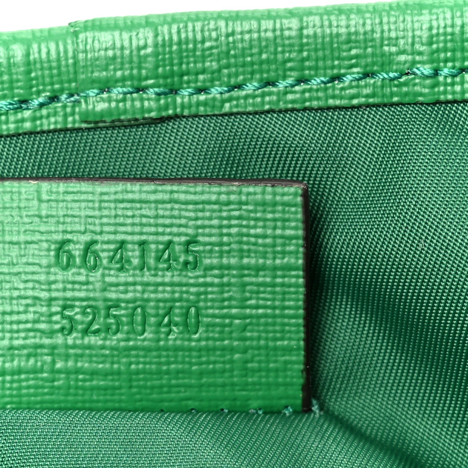 Gucci Monogram GG Childrens Messenger Bag Green
