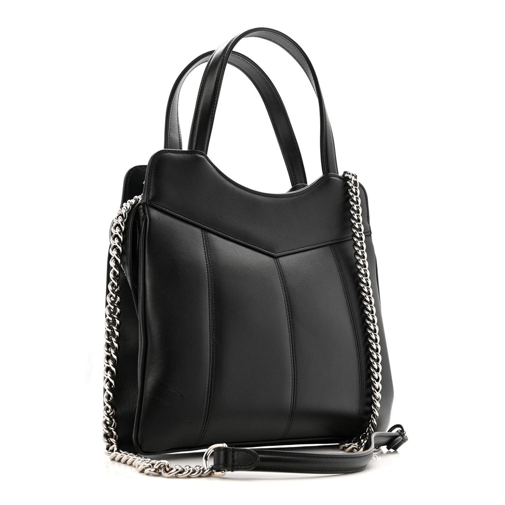 Gucci Calfskin Petite GG Small Tote Bag Black