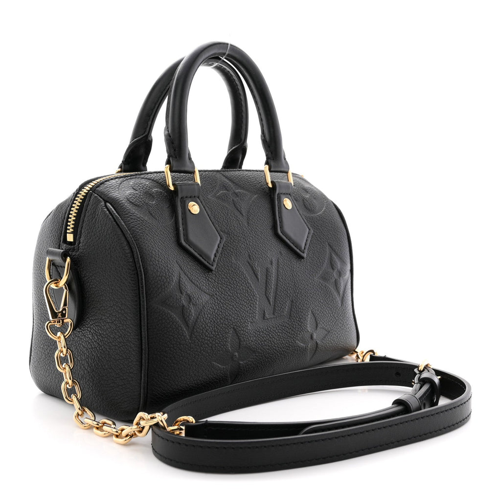 Louis Vuitton Empreinte Monogram Giant Speedy Bandouliere 20 Black
