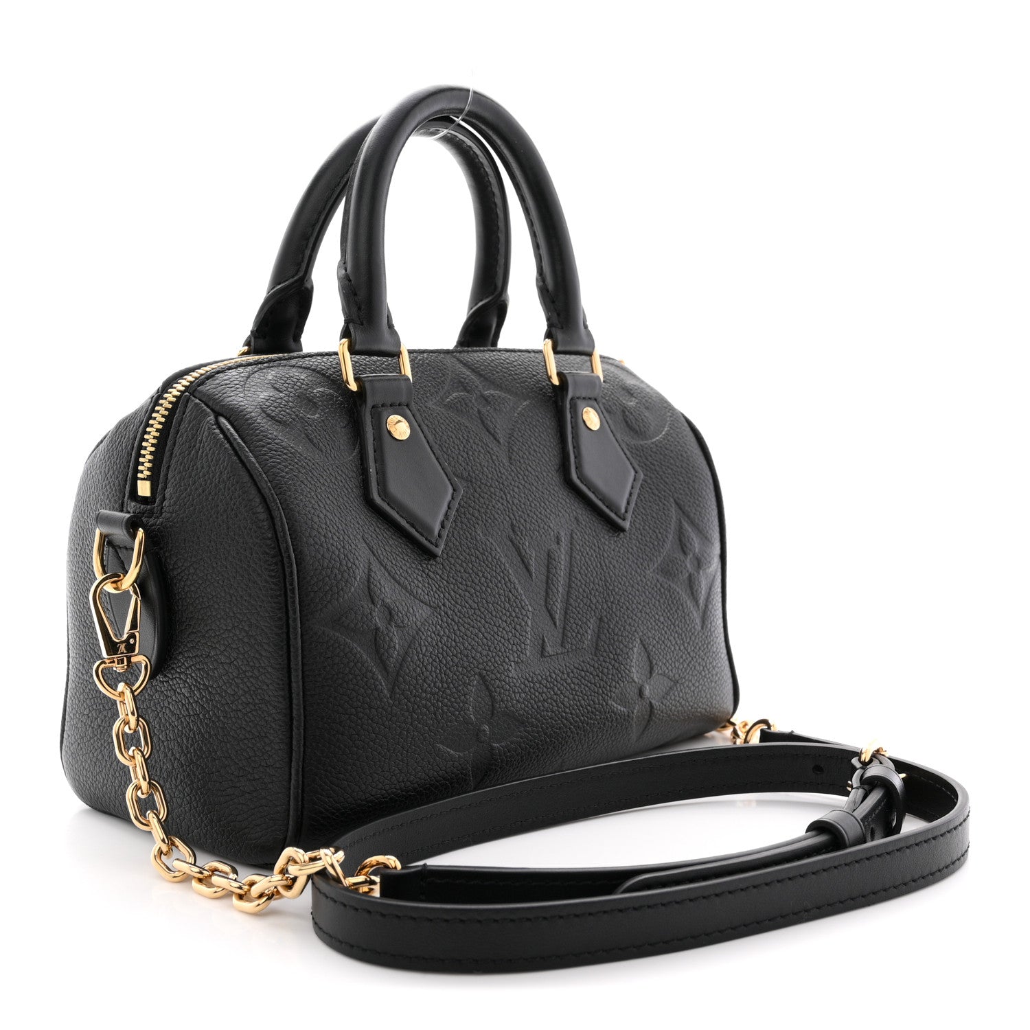 Louis Vuitton Empreinte Monogram Giant Speedy Bandouliere 20 Black