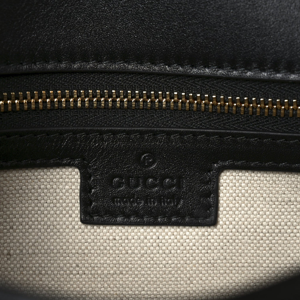 Gucci Calfskin Blondie Medium Shoulder Bag Black