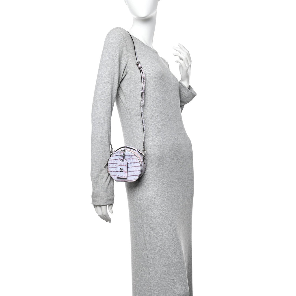 Louis Vuitton Crocodile Mini Boite Chapeau Light Purple