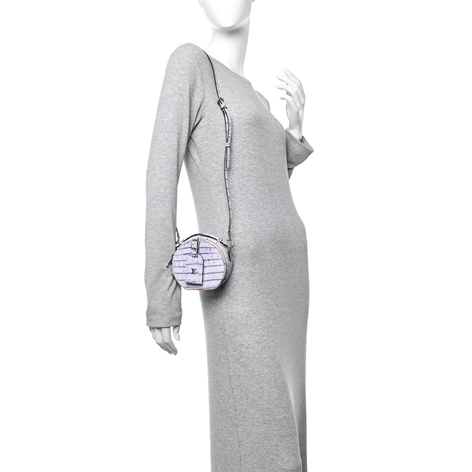 Louis Vuitton Crocodile Mini Boite Chapeau Light Purple