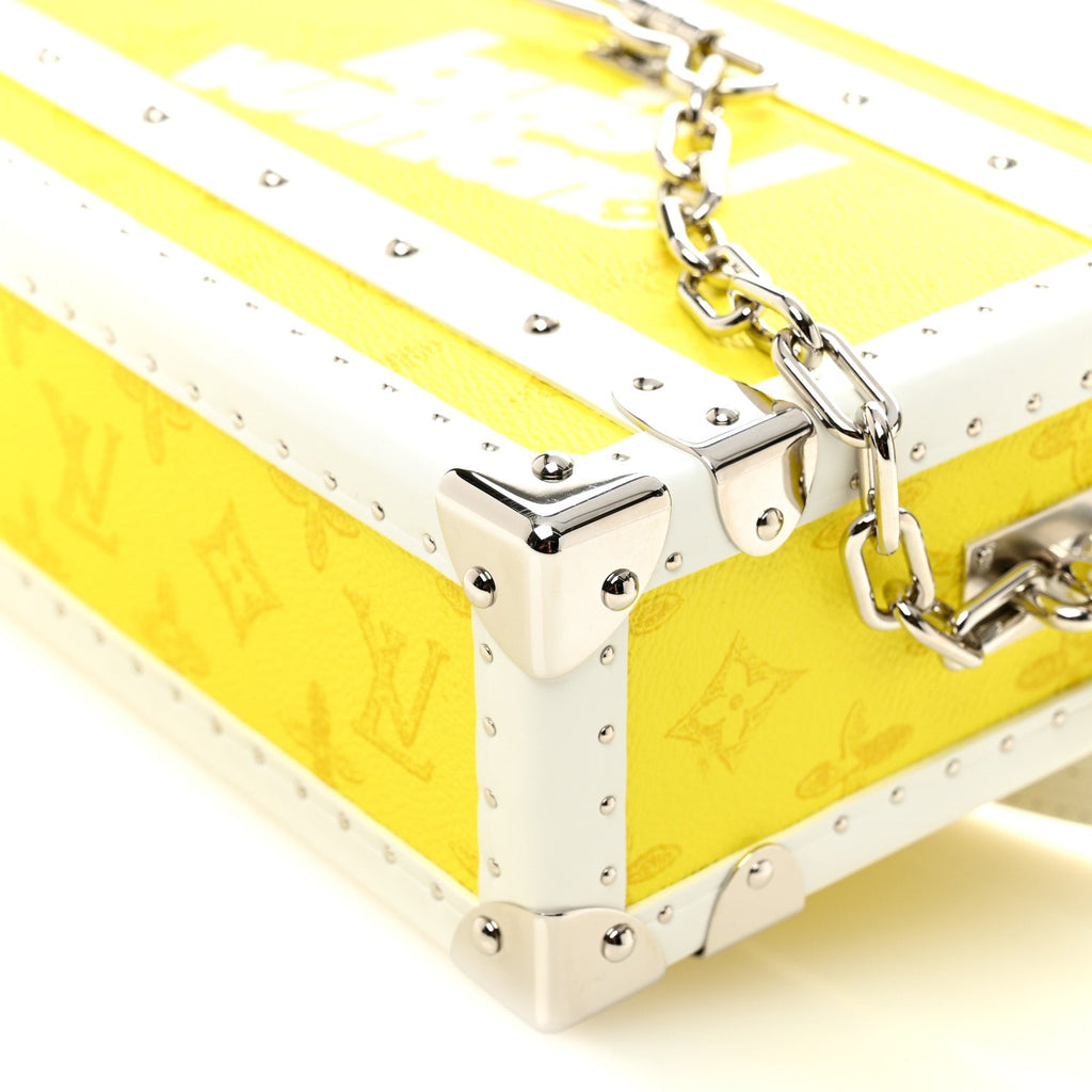 Louis Vuitton Vintage Monogram Everyday LV Clutch Trunk Jaune