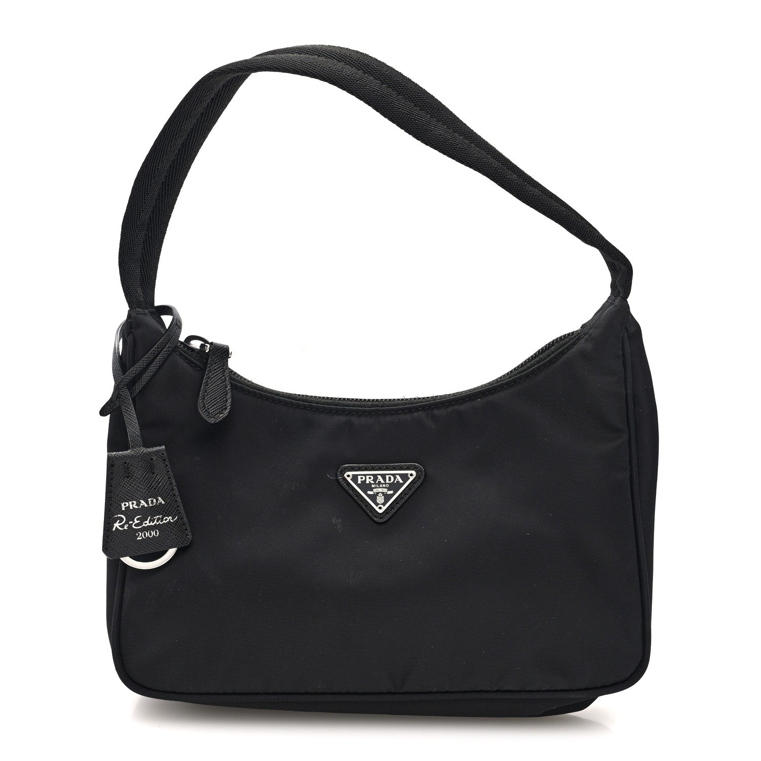 Prada Tessuto Nylon Mini Re-Edition 2000 Bag Black