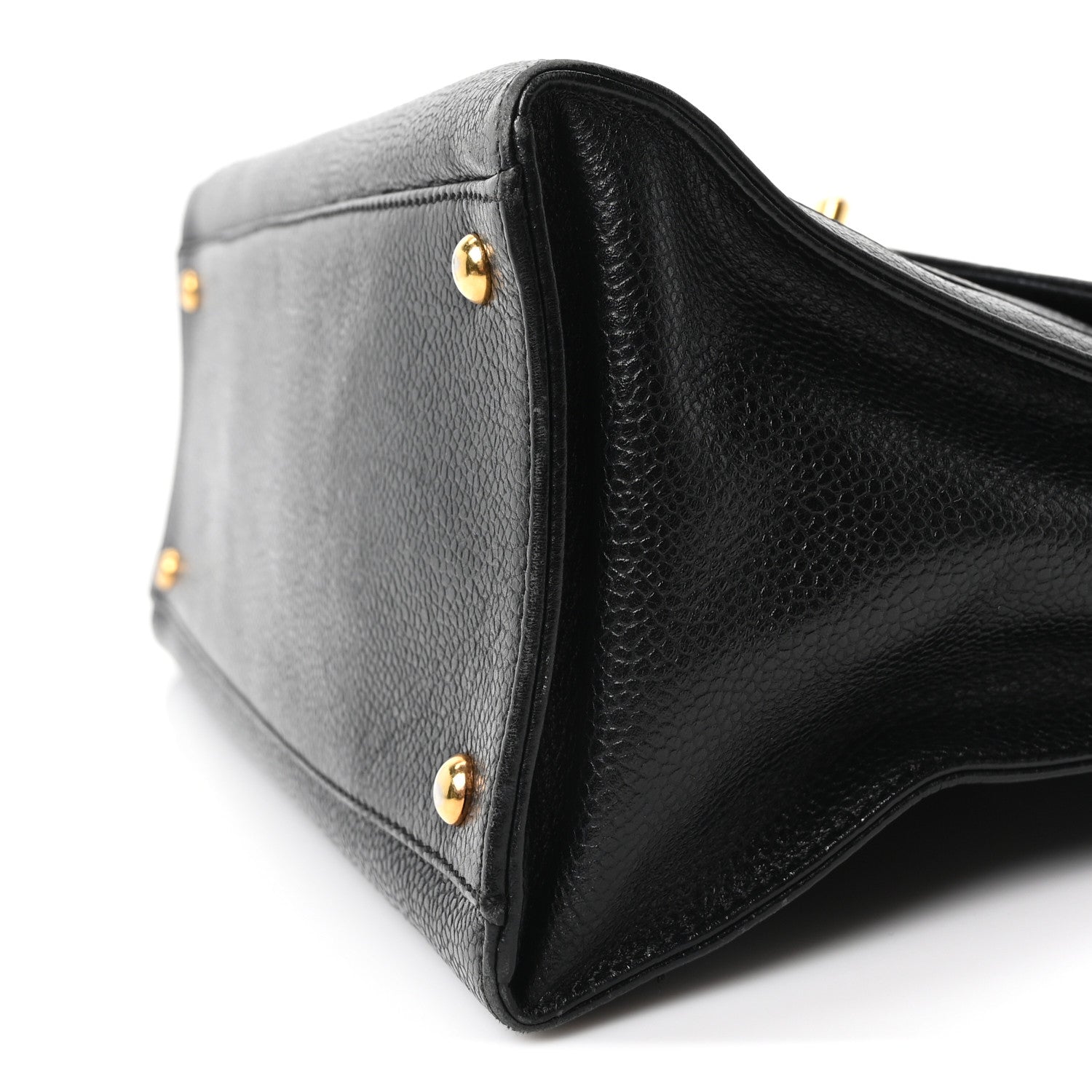 Chanel Caviar Flap Shoulder Bag Black