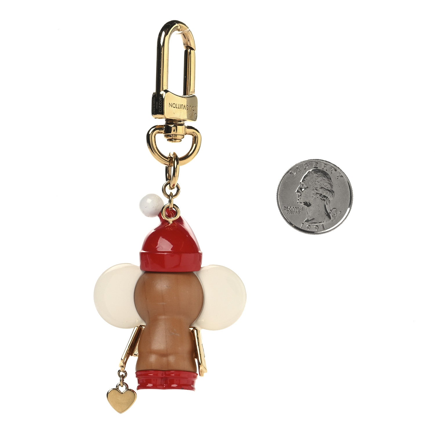 Louis Vuitton Resin Wood Vivienne Christmas Bag Charm