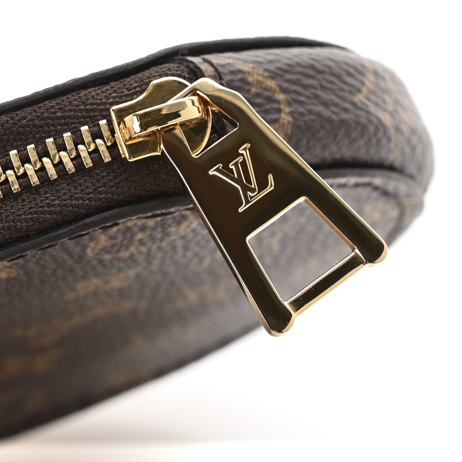 Louis Vuitton Monogram OnTheGo East West Round Coin Purse Red