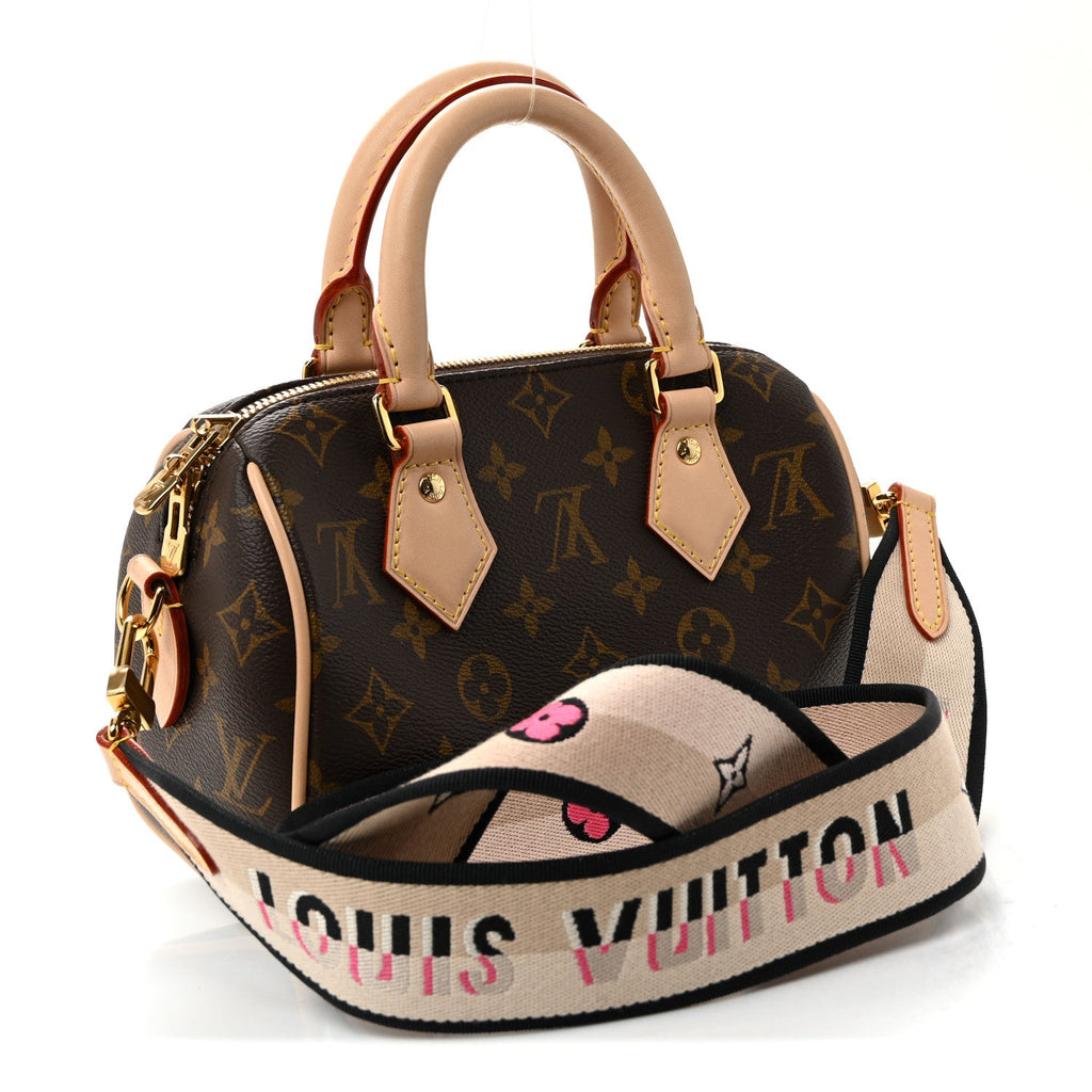 Louis Vuitton Monogram Speedy Bandouliere 20 Black