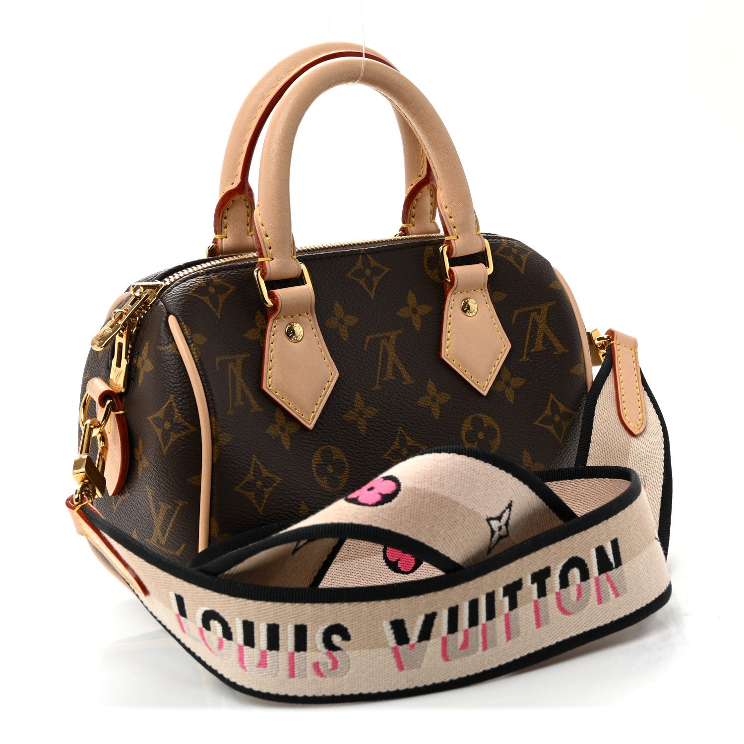 Louis Vuitton Monogram Speedy Bandouliere 20 Black