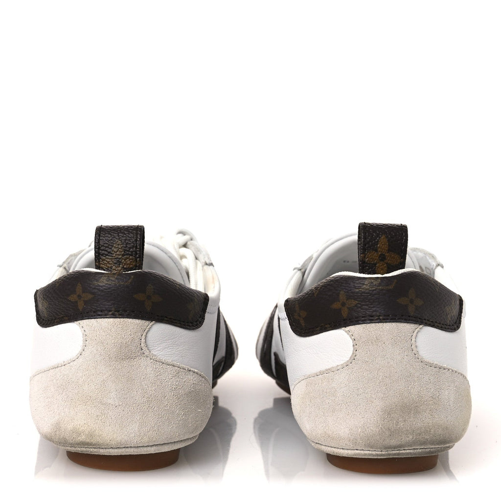 Louis Vuitton Monogram Calfskin Womens LV Sneakerina 37 White