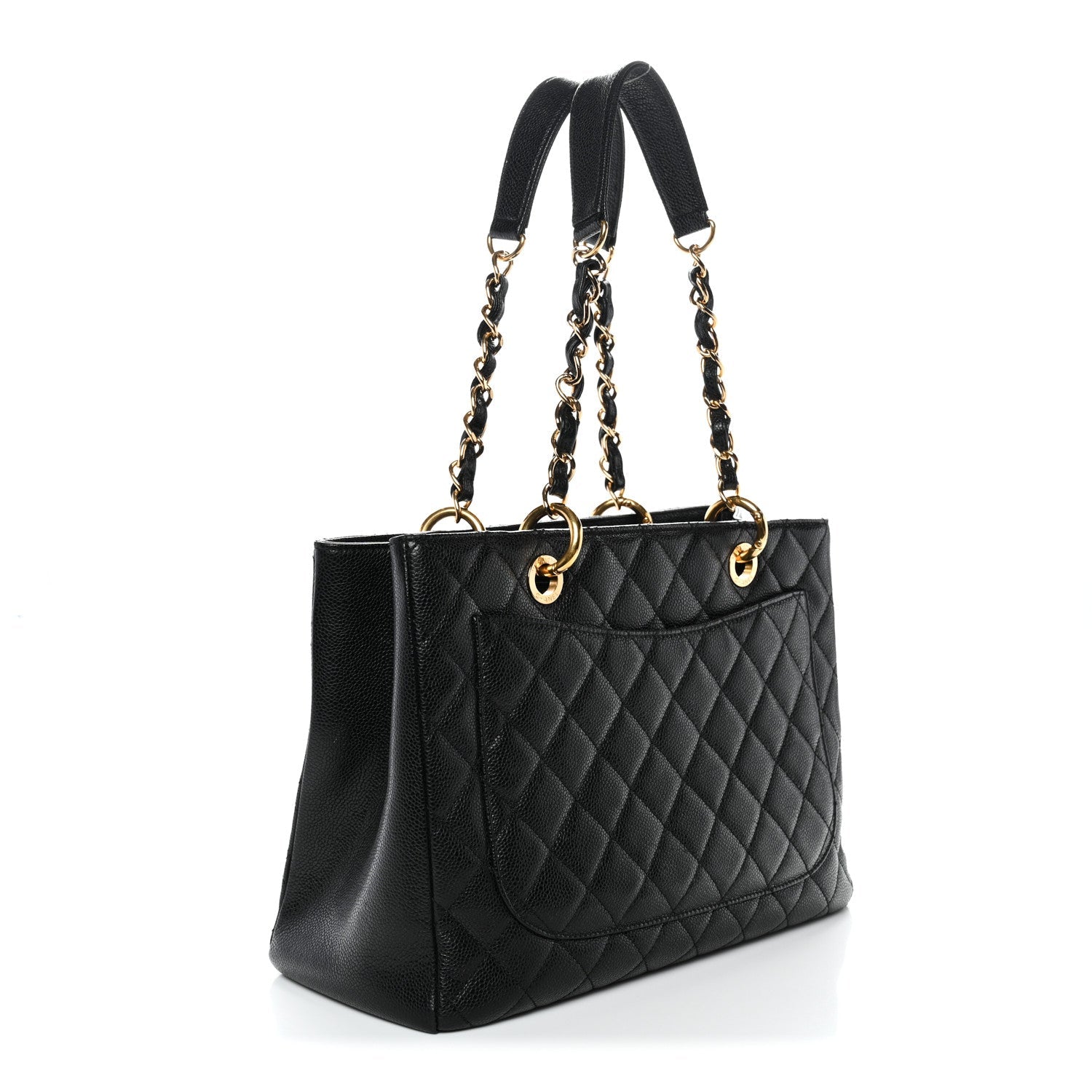 Chanel Caviar Quilted Grand Shopping Tote GST Black