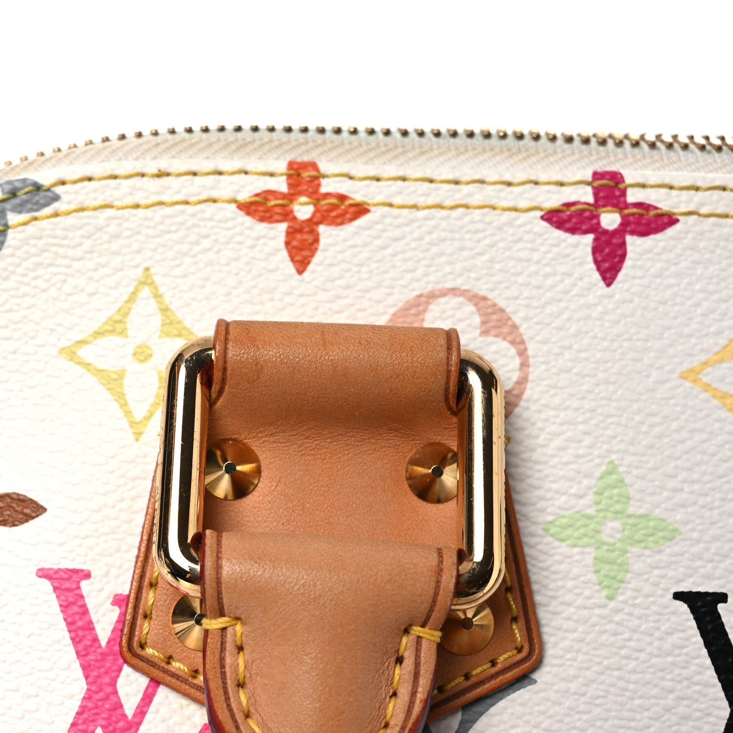 Louis Vuitton Monogram Multicolor Alma PM White