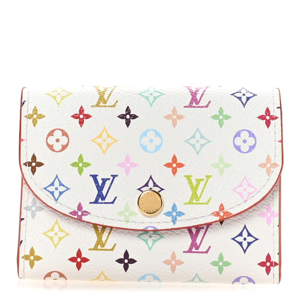 Louis Vuitton LV X TM Monogram Multicolor Rosalie Coin Purse White Kawaii Pink