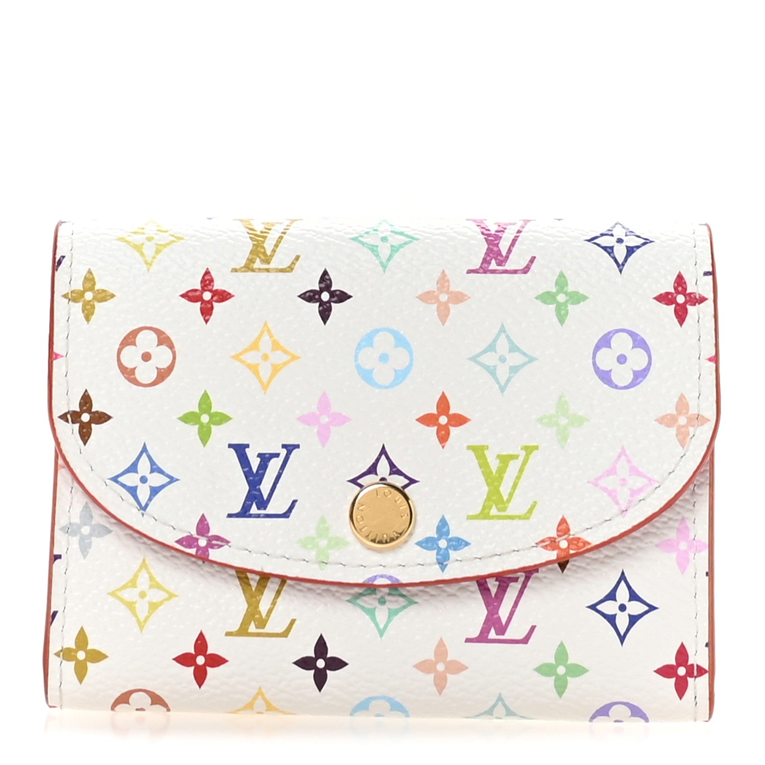 Louis Vuitton LV X TM Monogram Multicolor Rosalie Coin Purse White Kawaii Pink