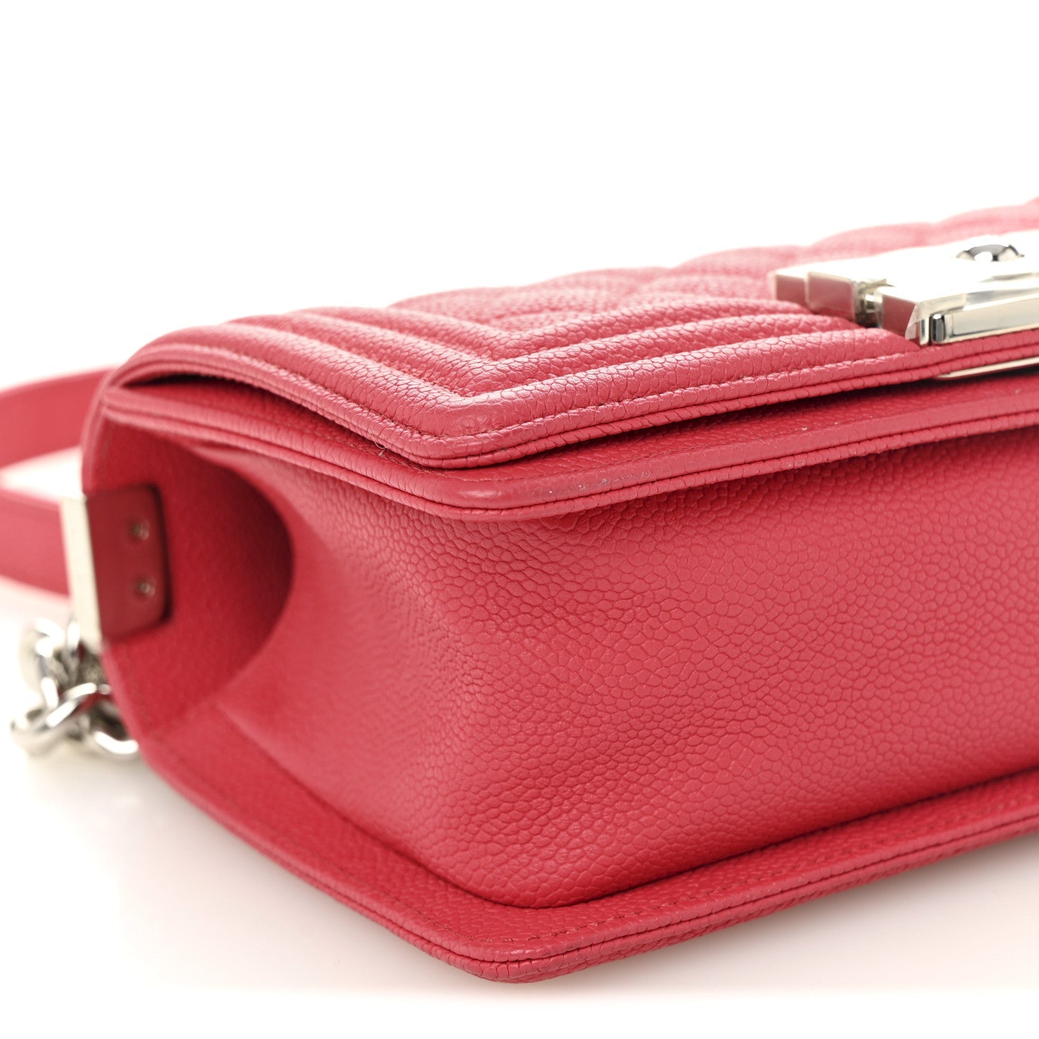Chanel Caviar Quilted Small Boy Flap Red