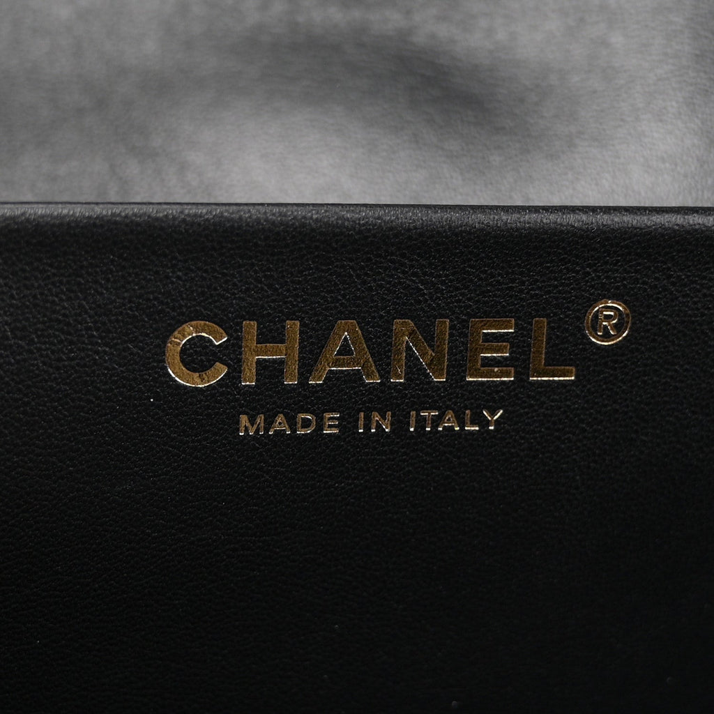 Chanel Suede Calfskin Small Souplissimo Maxi Flap Black